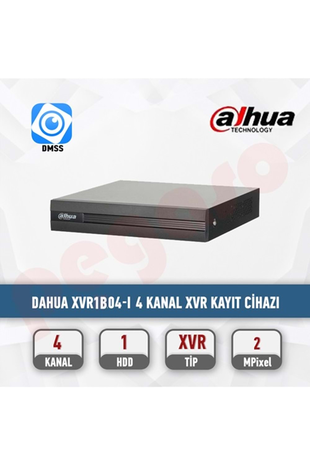 DAHUA XVR1B04-I 4 KANAL XVR KAYIT CİHAZI