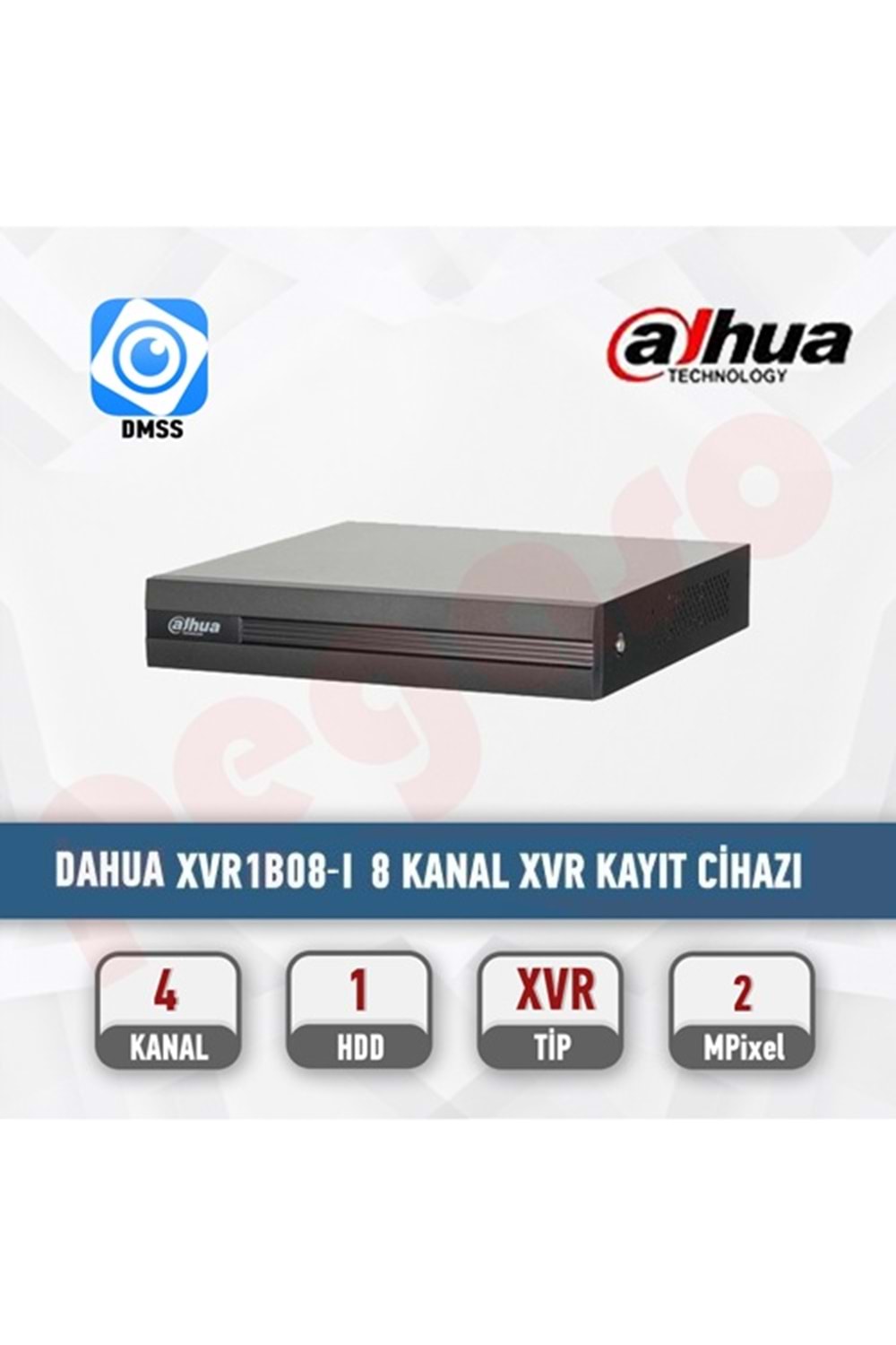 DAHUA XVR1B08-I 8 KANAL HDCVI KAYIT CİHAZI