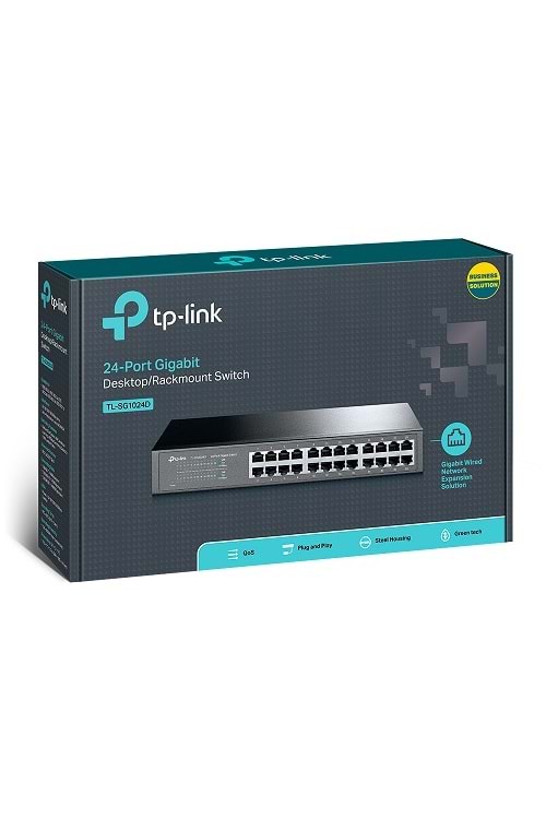 TP-LINK TL-SG1024D 24 PORT 10/100/1000 GIGABİT ROCKMOUNT SWITCH