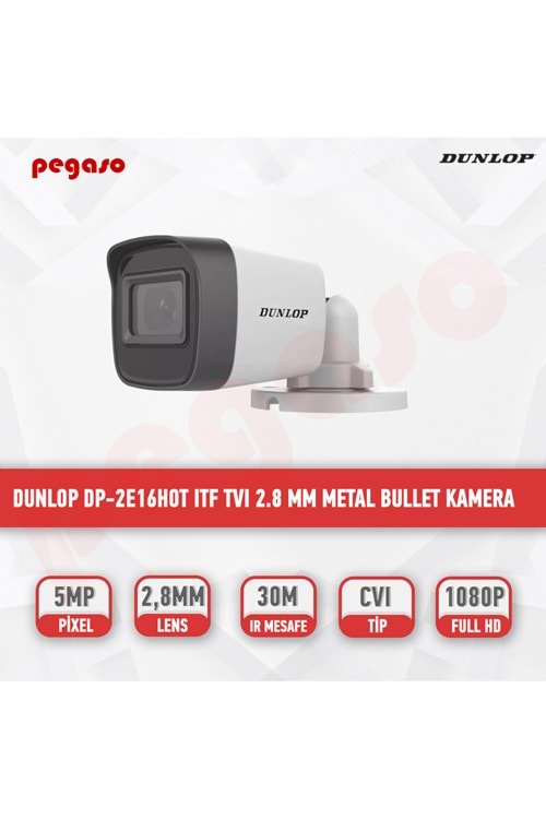 DUNLOP DP-22E16H0T-ITF 5MP HD-TVI BULLET CAMERA