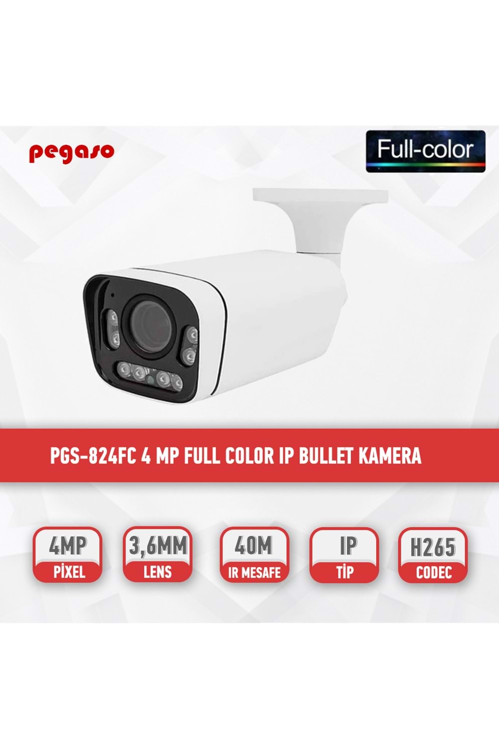PGS-824FC 4MP WARM LED IP BULLET